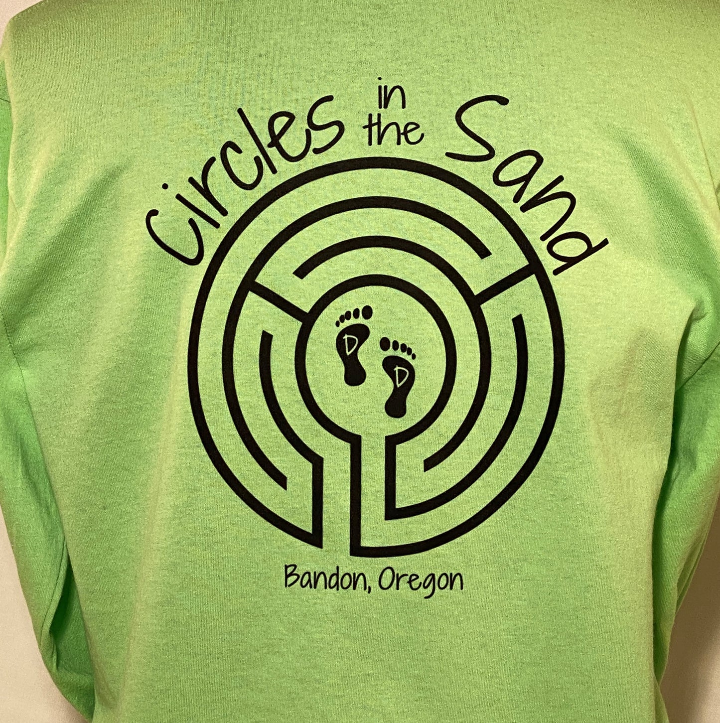"See you on the sand" Lime Men's Long-sleeved T-shirt