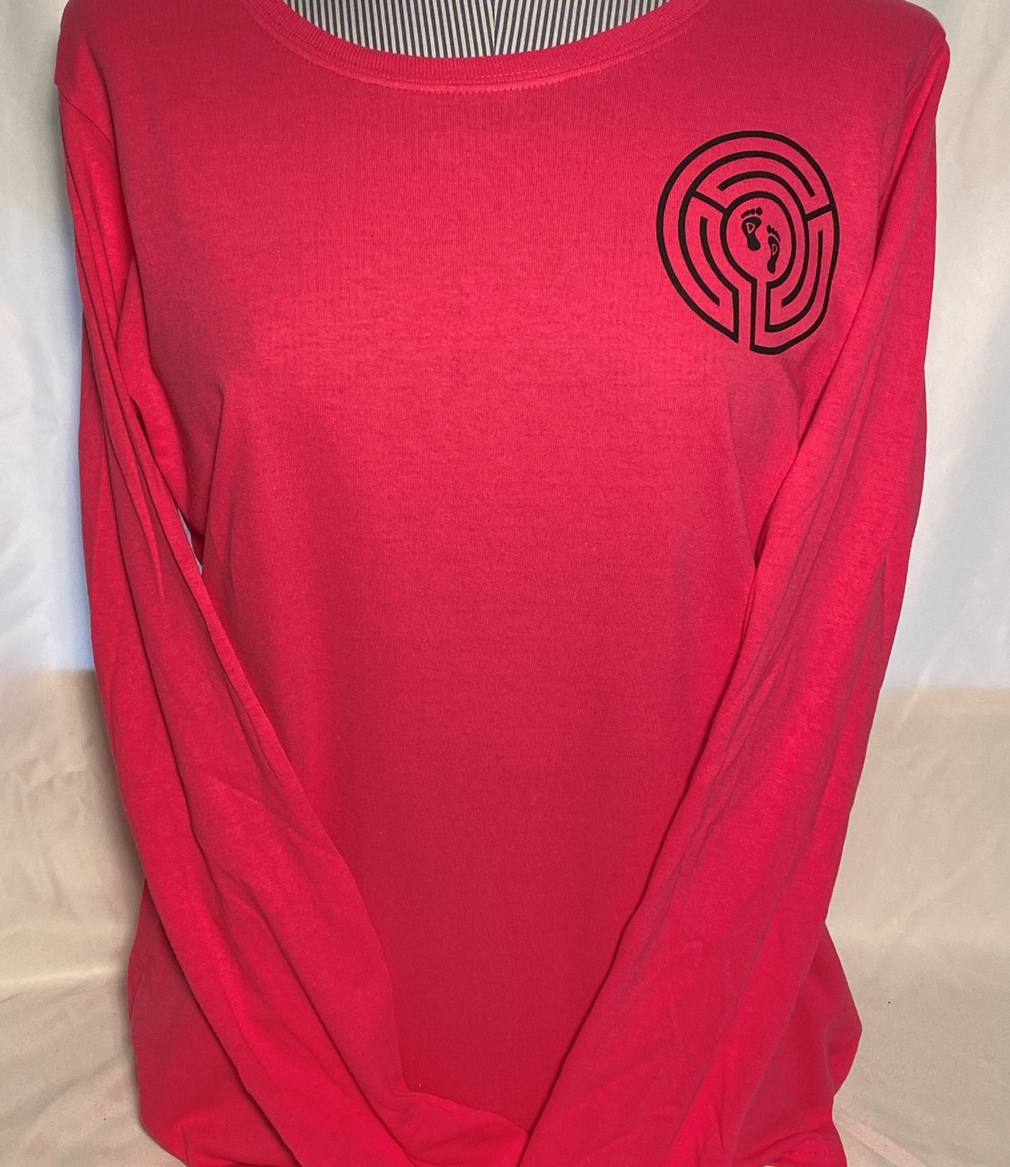 Ladies Long-sleeved T-shirt, red