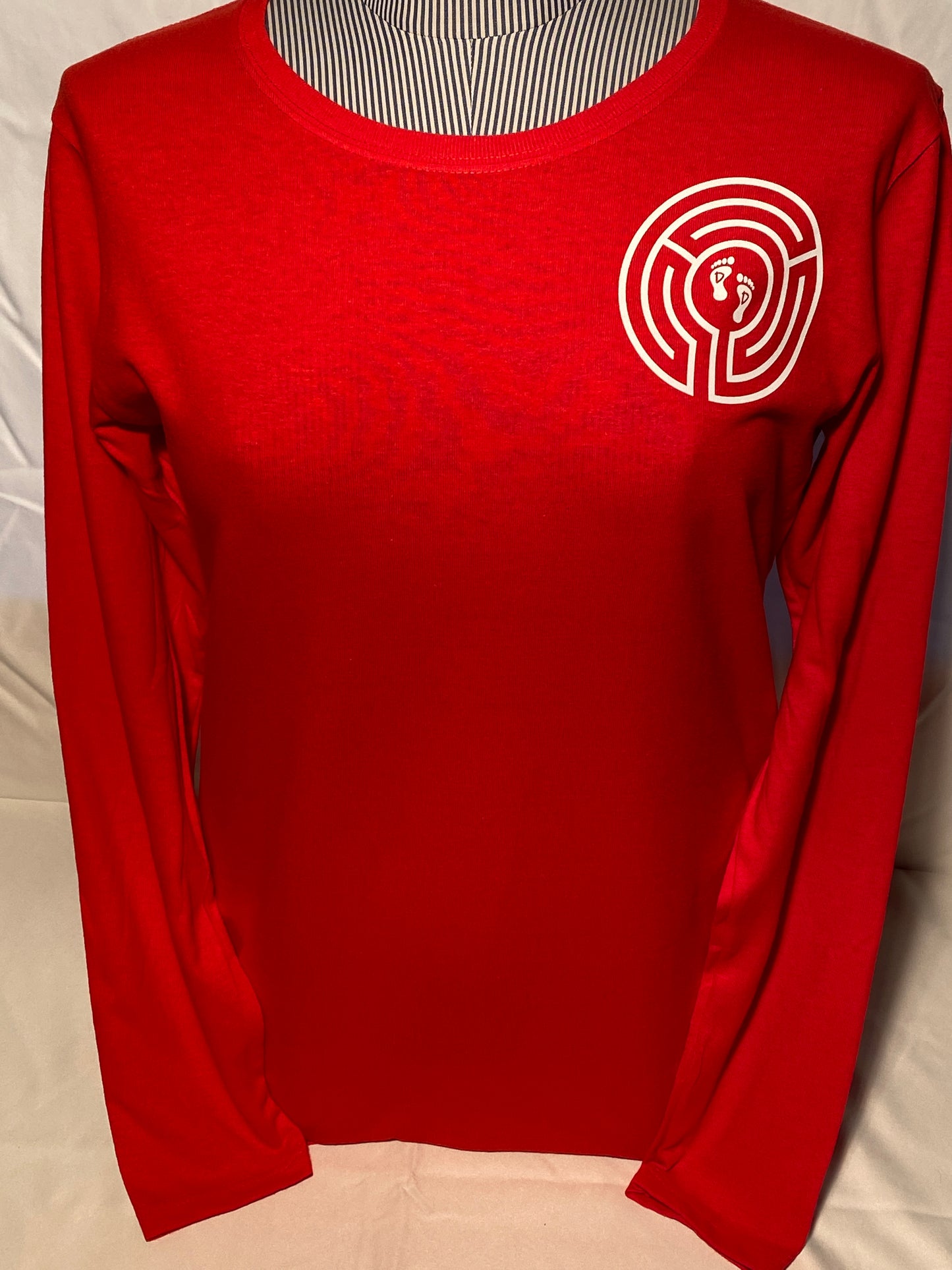 Ladies Long-sleeved T-shirt, red